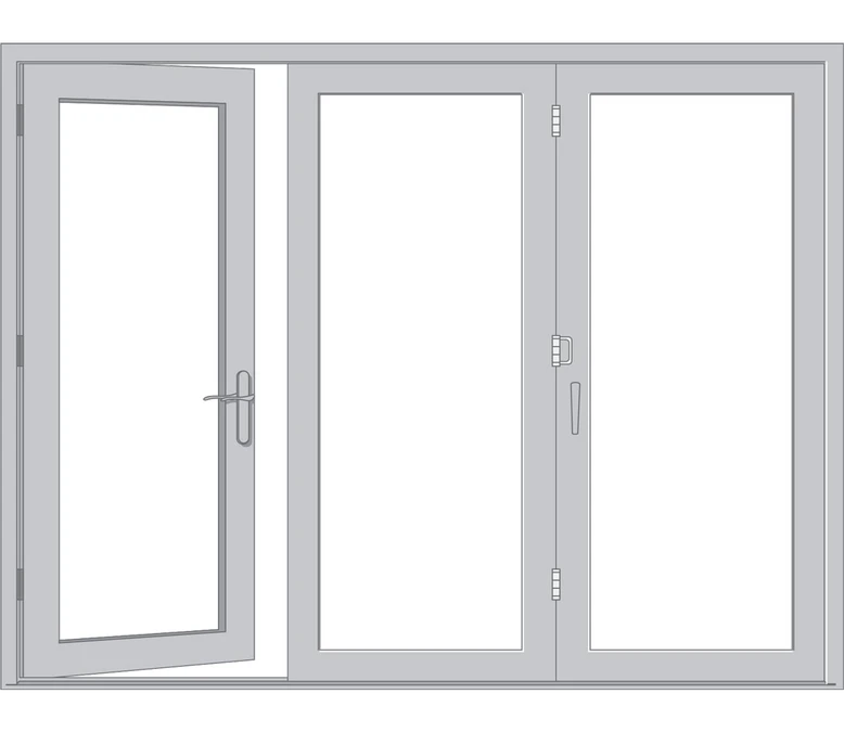 Greenville Pella Architect Reserve Series Contemporary Bifold Patio Door