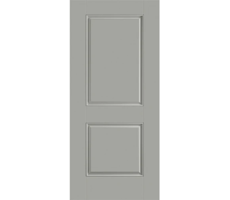 Greenville Two Panel Square Fiberglass Entry Door